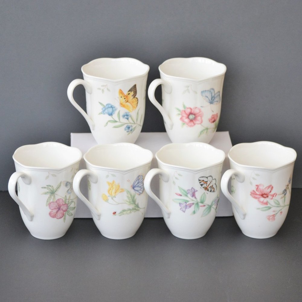 Lenox Butterfly Meadow Mugs Set of 6